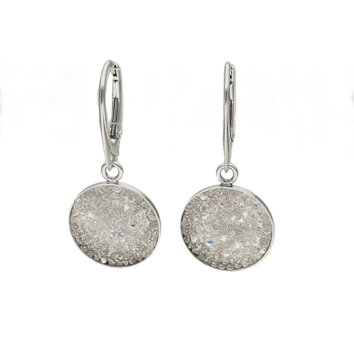 Kolczyki srebrne koła kryształy Swarovski KR3 684-2AB.jpg